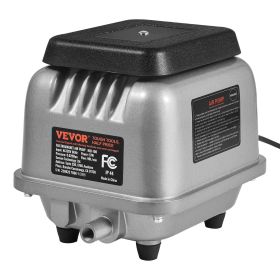 VEVOR Linear Air Pump, 90L/Min Air Flow Septic Aerator Pump, Aeration System for 1/4 Acre 10 FT Deep Ponds, Water Gardens, Waste Treatment